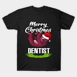 Merry Christmas  Dentist  Funny Gift Pajama Christmas T-Shirt